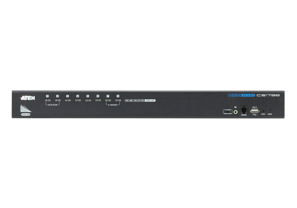 EAN 0672792005565 - ATEN CS1798 interruptor KVM Montaje en rack Negro imagen 2