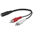 EAN 5711045519369 - Microconnect AUDALH02 cable de audio 0,2 m 2 x RCA 3,5mm Rojo imagen 1