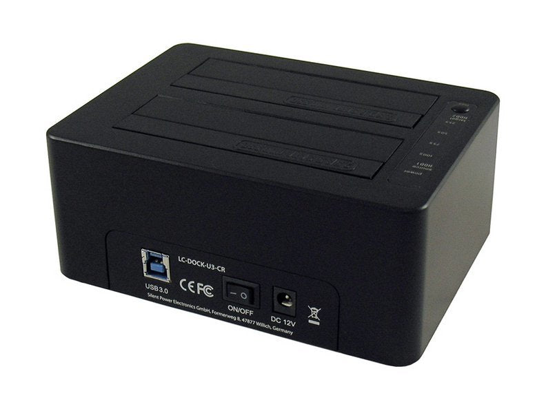 EAN 4260070120299 - LC-Power LC-DOCK-U3-CR base de conexión para disco duro USB 3.2 Gen 1 (3.1 Gen 1) Type-A Negro imagen 2