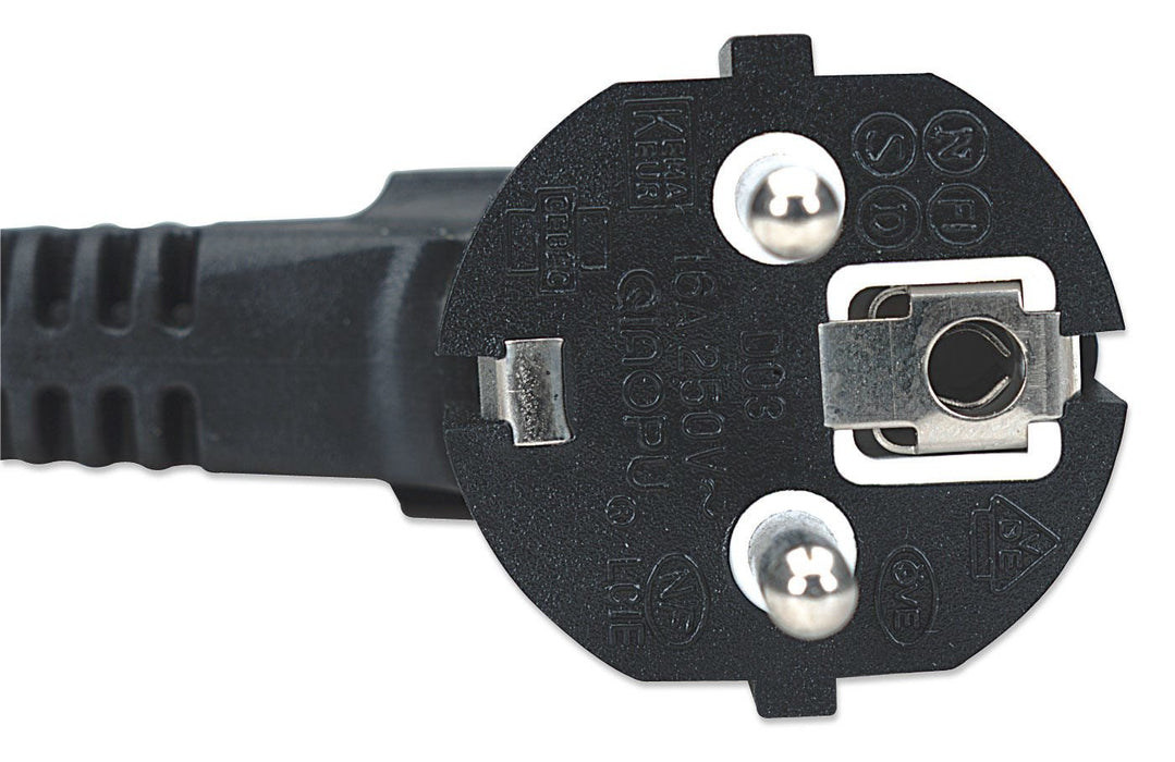 EAN 0766623300148 - Manhattan 300148 cable de transmisión Negro 1,8 m CEE7/4 C13 acoplador imagen 4