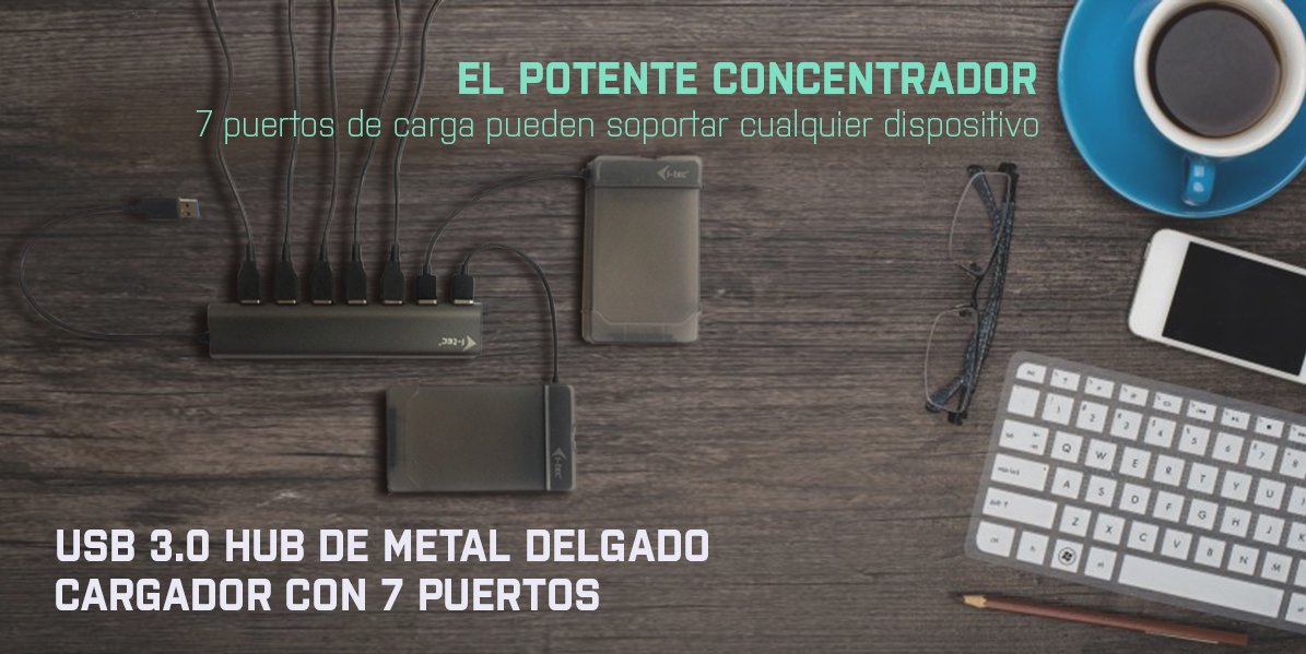 EAN 8595611701108 - i-tec Metal U3HUB778 hub de interfaz USB 3.2 Gen 1 (3.1 Gen 1) Type-A 5000 Mbit/s Plata imagen 7