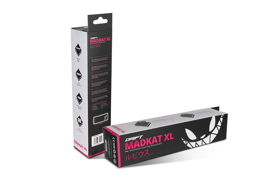 EAN 8436587974236 - DRIFT DRMADKATXL alfombrilla para ratón Alfombrilla de ratón para juegos Negro, Blanco imagen 4