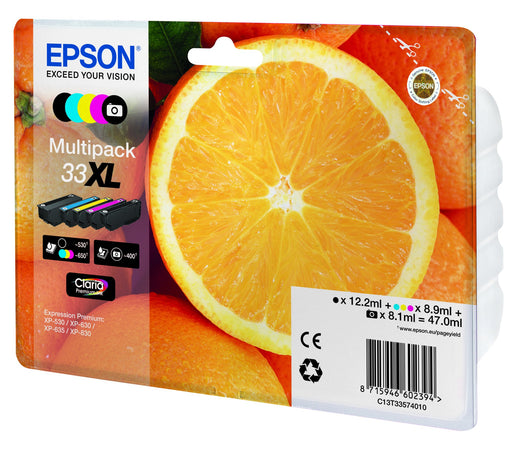 EAN 8715946645506 - Epson Oranges C13T33574021 cartucho de tinta 1 pieza(s) Original Alto rendimiento (XL) Negro, Foto negro, imagen 2