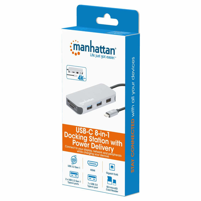 EAN 0766623130615 - Manhattan 130615 base para portátil y replicador de puertos Alámbrico USB 3.2 Gen 1 (3.1 Gen 1) Type-C Al imagen 12