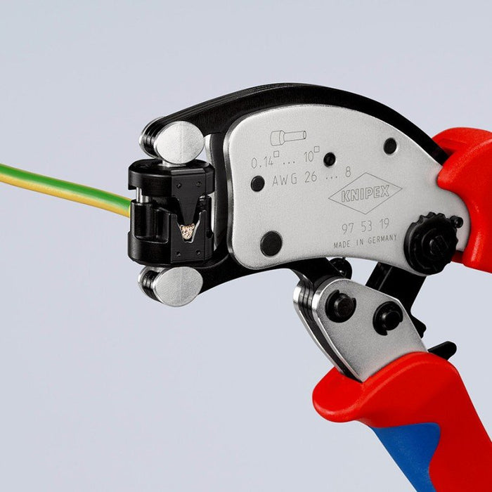 EAN 4003773088097 - Knipex 97 53 19 crimpadora Herramienta para prensar Negro, Azul, Rojo imagen 17