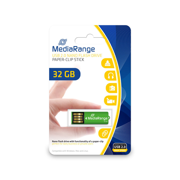 EAN 4260459611615 - MediaRange MR977 unidad flash USB 32 GB USB tipo A 2.0 Verde imagen 1