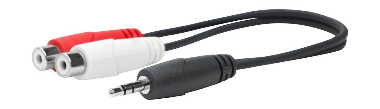 EAN 5706998906946 - Vivolink PROMJMRCAF0.2 cable de audio 0,2 m 2 x RCA 3,5mm Negro imagen 1
