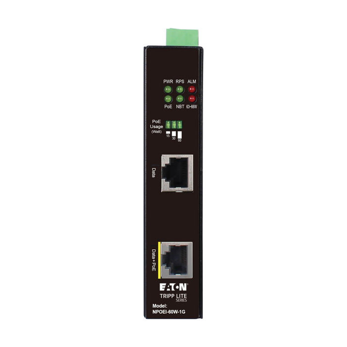 EAN 0037332265913 - Tripp Lite NPOEI-60W-1G adaptador e inyector de PoE Gigabit Ethernet imagen 2