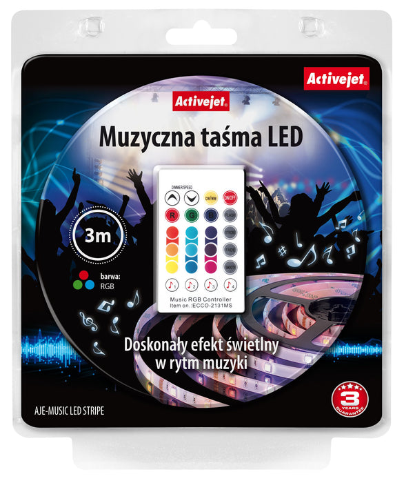 EAN 5901443109068 - Activejet AJE-LED MUSIC STRIPE cinta luminosa Regleta luminosa universal 7 W imagen 1