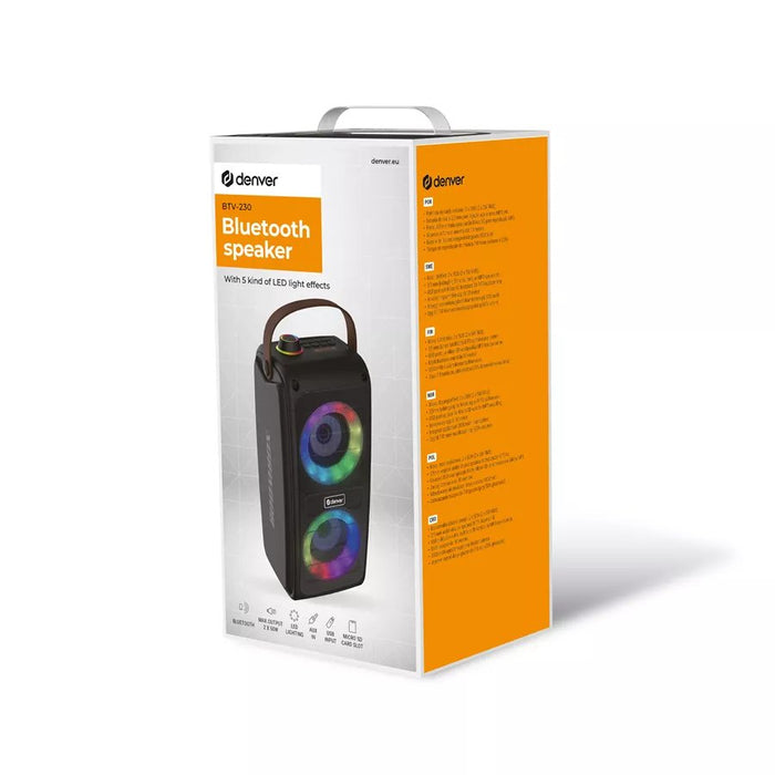 EAN 5706751064005 - Denver BTV-230 Altavoz portátil estéreo Negro 10 W imagen 5