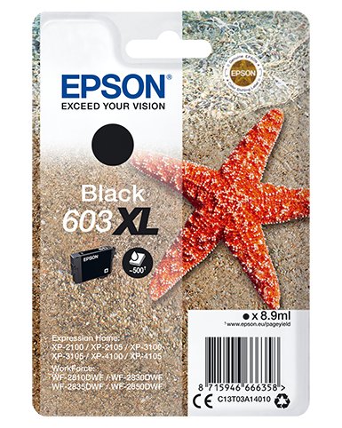 EAN 8715946666365 - Epson C13T03A14020 cartucho de tinta 1 pieza(s) Original Alto rendimiento (XL) Negro imagen 1