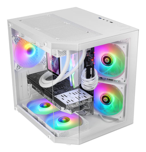 EAN 8435693111443 - Mars Gaming MC-3TLITEW Mini Tower Blanco imagen 2