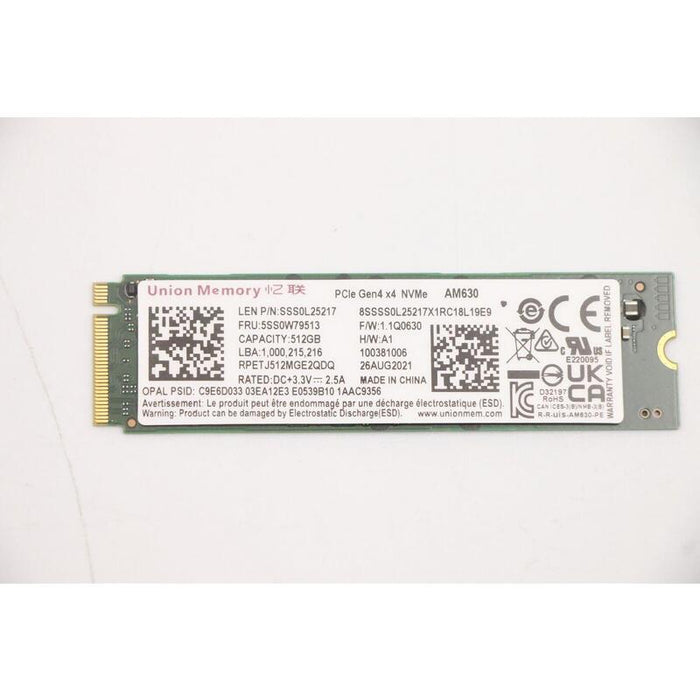 512gb M.2 2280 Pcie 4.0 X4  Ssd With Opal Security