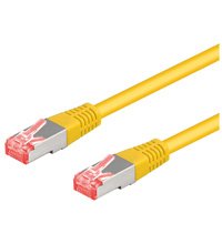 EAN 4040849956454 - Goobay 25m CAT6-2500 cable de red Amarillo imagen 1