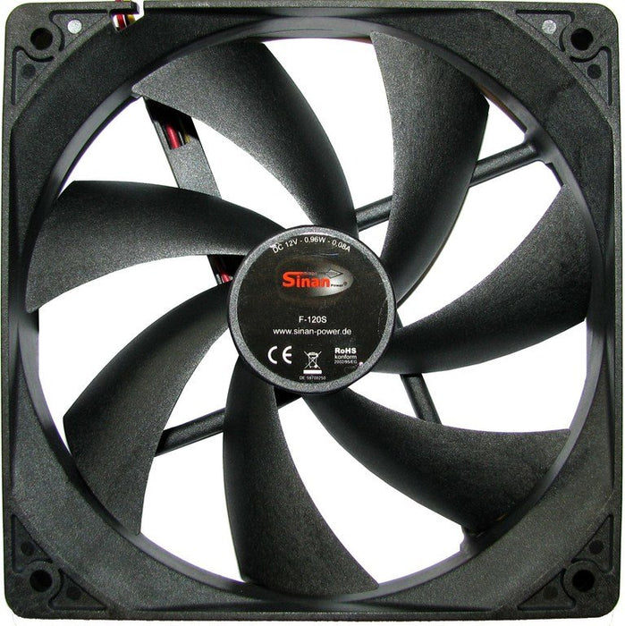 EAN 4260133121966 - Inter-Tech F-120-S Carcasa del ordenador Ventilador 12 cm Negro imagen 2