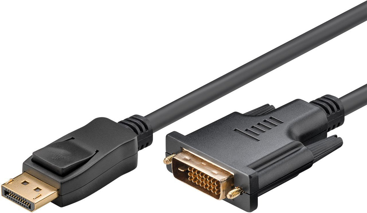 EAN 4040849519604 - Goobay 51960 adaptador de cable de vídeo 1 m DisplayPort DVI-D Negro imagen 2