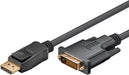 EAN 4040849519604 - Goobay 51960 adaptador de cable de vídeo 1 m DisplayPort DVI-D Negro imagen 2