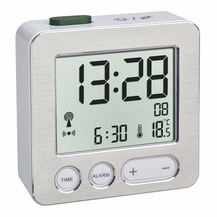 EAN 4009816032355 - TFA-Dostmann 60.2545.54 despertador Reloj despertador digital Plata imagen 1