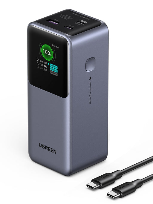 EAN 6941876242924 - Ugreen 20000mAh 130W Fast Charging Powerbank Litio Gris imagen 1