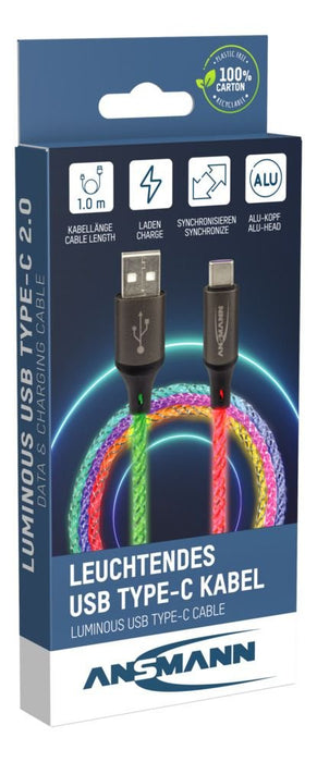 EAN 4013674192779 - Ansmann 1700-0158 cable USB 1 m USB A USB C Multicolor imagen 14