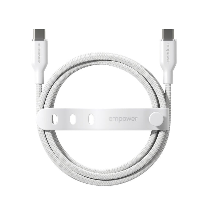 EAN 5715685027642 - PanzerGlass empower by ® Racing 60W USB-C to USB-C Cable | USB 2.0 | 2M | Silver White cable USB Blanco imagen 4