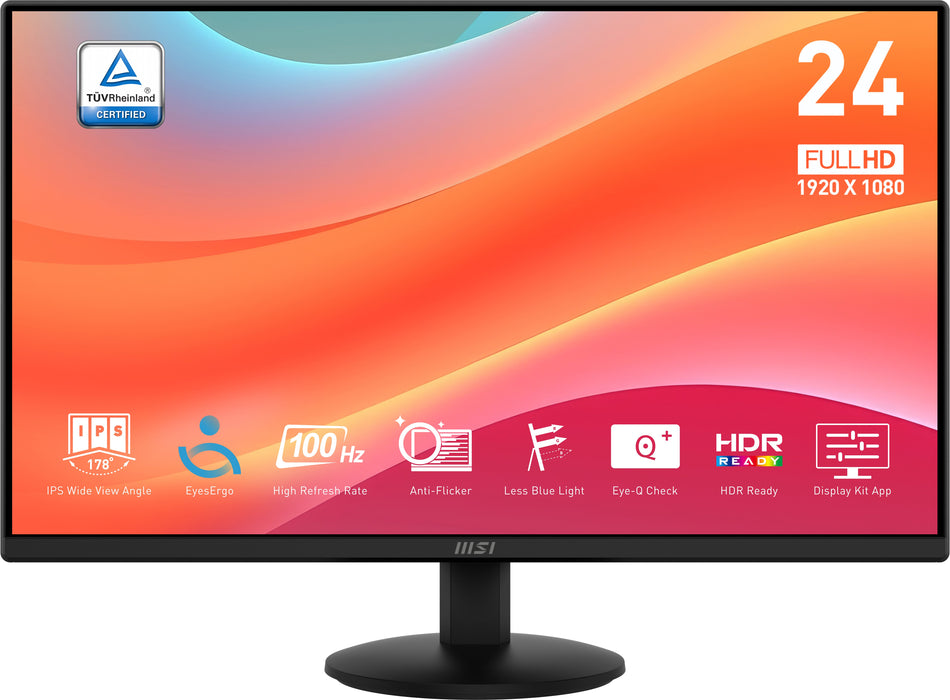 EAN 4711377258968 - MSI Pro MP242L pantalla para PC 60,5 cm (23.8") 1920 x 1080 Pixeles Full HD LCD Negro imagen 2