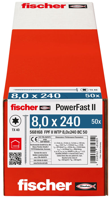 EAN 4048962484809 - Fischer 568168 tornillo/tuerca 50 pieza(s) imagen 3