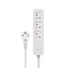EAN 5901986047827 - Savio Surge Protective 3-socket power strip 1.5m white LZ-07 3 salidas AC Tipo F 1,5 m Blanco imagen 1