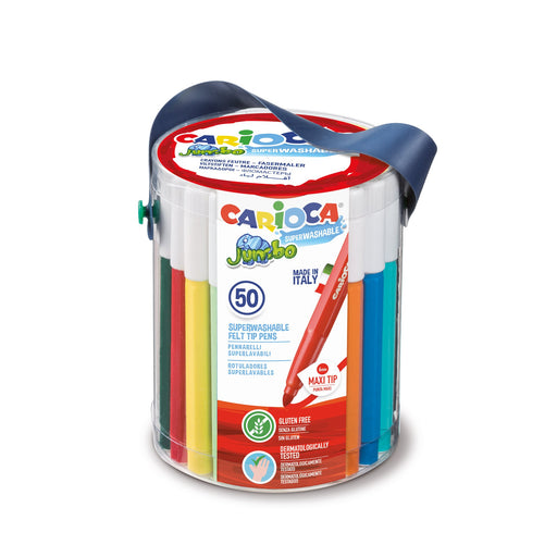 EAN 8003511423124 - Carioca 42312 marcador 50 pieza(s) Punta redonda Multicolor imagen 1