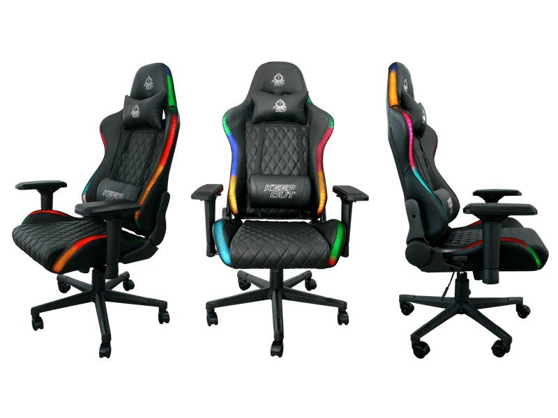 EAN 8435099526483 - KeepOut XSPRO-RGB silla para videojuegos Butaca para jugar Asiento acolchado Negro imagen 2