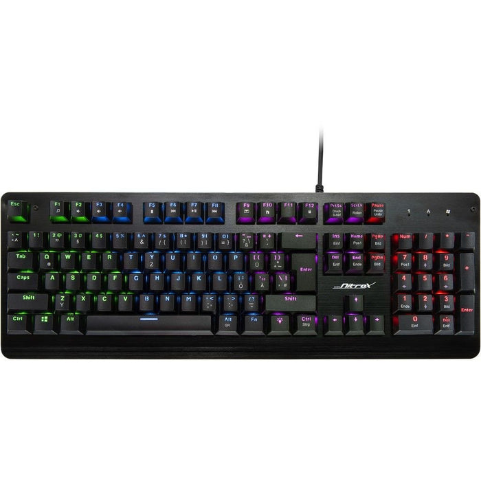 EAN 4260455644822 - Inter-Tech NK-2000ME teclado Juego USB QWERTZ Negro imagen 2