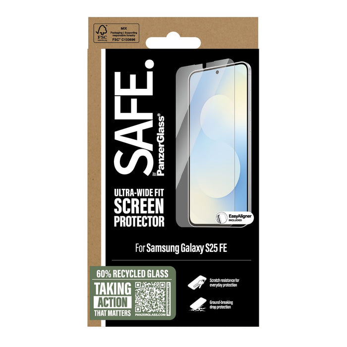 EAN 5715685031571 - PanzerGlass SAFE. by ® Screen Protector Samsung Galaxy S25 FE | Ultra-Wide Fit w. EasyAligner Protector d imagen 3