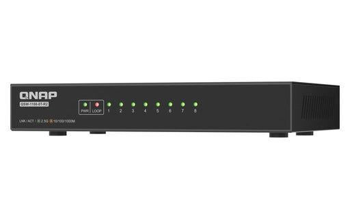 EAN 4711103086346 - QNAP QSW-1108-8T-R2 switch No administrado 2.5G Ethernet (100/1000/2500) Escritorio Negro imagen 1