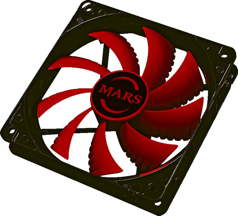 EAN 4713105963021 - Mars Gaming MF12 sistema de refrigeración para ordenador Carcasa del ordenador Ventilador 12 cm Negro, Ro imagen 1