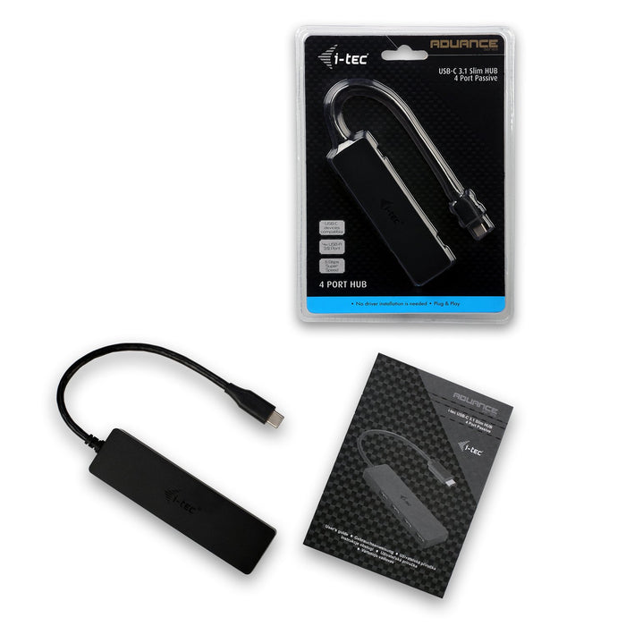 EAN 8595611701566 - i-tec Advance C31HUB404 hub de interfaz USB 3.2 Gen 2 (3.1 Gen 2) Type-C 5000 Mbit/s Negro imagen 5