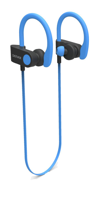 EAN 5706751040740 - Denver BTE-110 BLUE Auriculares Inalámbrico Banda para cuello Deportes MicroUSB Bluetooth Negro, Azul imagen 1