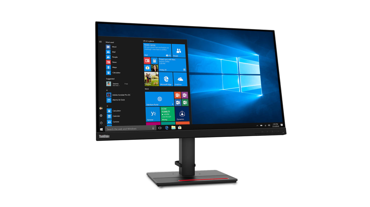 EAN 0193638970255 - Lenovo ThinkVision T27q-20 pantalla para PC 68,6 cm (27") 2560 x 1440 Pixeles Quad HD LCD Negro imagen 3