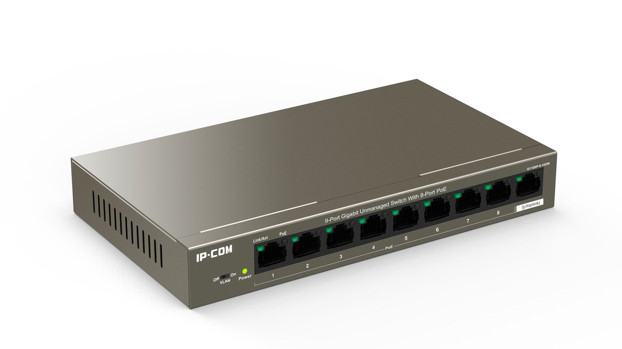 EAN 6932392831693 - IP-COM Networks G1109P-8-102W switch No administrado Gigabit Ethernet (10/100/1000) Energía sobre Etherne imagen 3