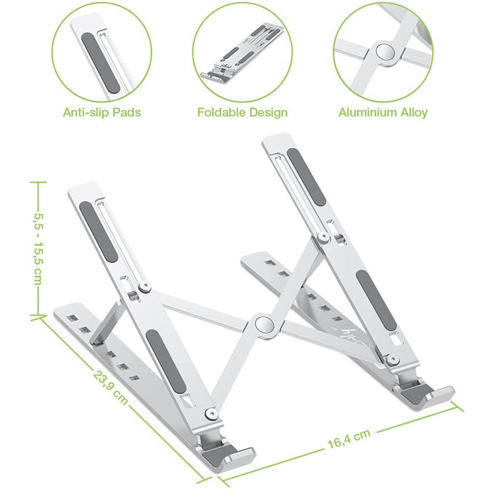 EAN 8059018364255 - Techly ICA-TBL 134TY soporte para ordenador portátil Plata 40,6 cm (16") imagen 9