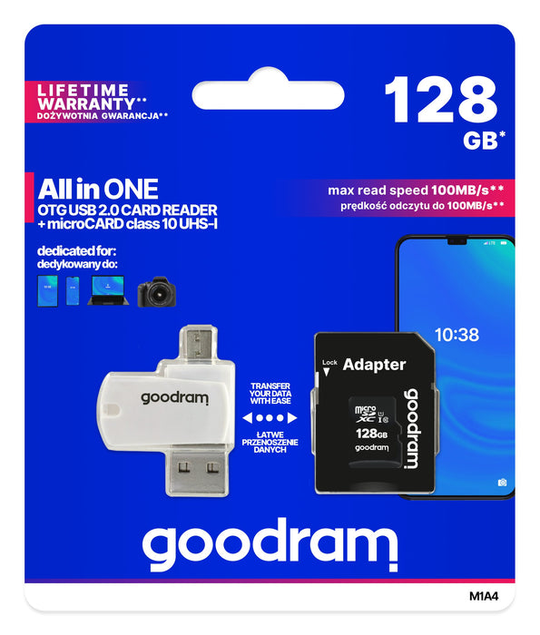 EAN 5908267930298 - Goodram M1A4 All in One 128 GB MicroSDXC UHS-I Clase 10 imagen 8
