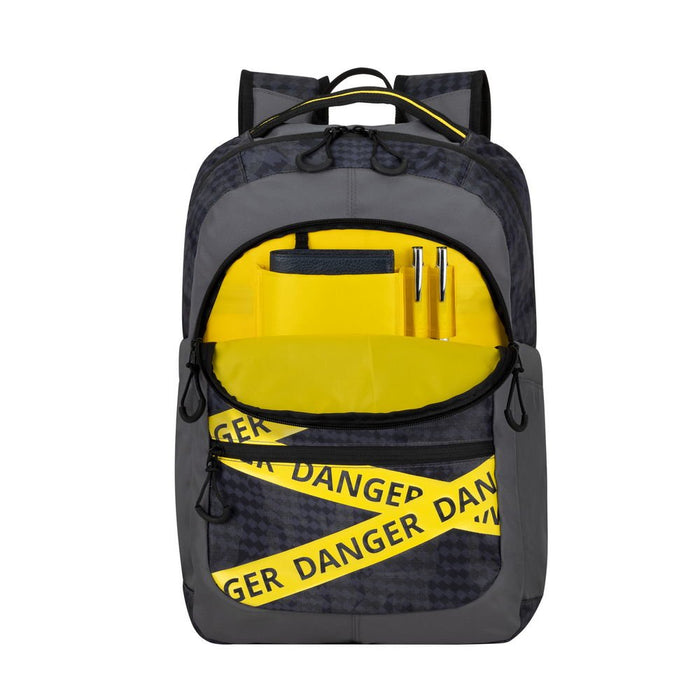 EAN 4260709010472 - Rivacase Erebus 39,6 cm (15.6") Mochila Camuflaje, Gris, Amarillo imagen 10
