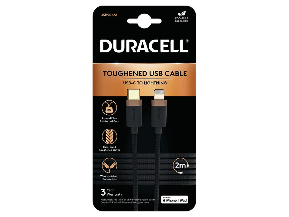 EAN 5056304310883 - Duracell USB9022A cable de conector Lightning Negro imagen 1
