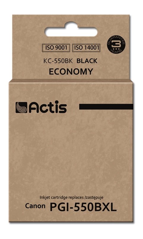 EAN 5901443019695 - Actis KC-550Bk cartucho de tinta 1 pieza(s) Compatible Rendimiento estándar Negro imagen 1
