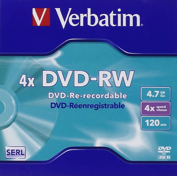 EAN 0023942432852 - Verbatim DVD-RW Matt Silver 4x 4,7 GB 1 pieza(s) imagen 1