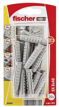 EAN 4006209908891 - Fischer 90889 tornillo de anclaje y taco 10 pieza(s) Taco para anclaje a la pared (molly) 50 mm imagen 1