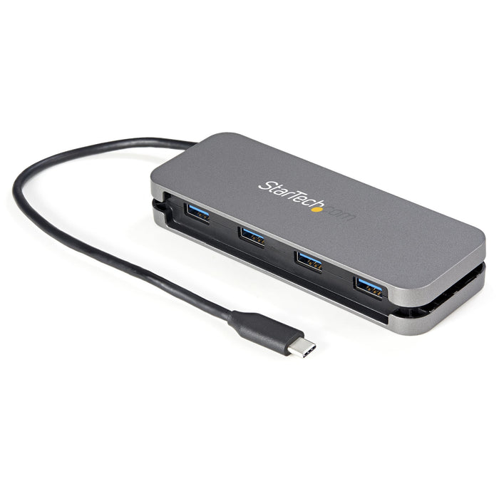 EAN 0065030883450 - StarTech.com HB30CM4AB hub de interfaz USB 3.2 Gen 1 (3.1 Gen 1) Type-C 5000 Mbit/s Negro, Gris imagen 1
