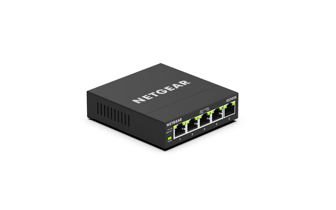 EAN 0606449140569 - NETGEAR GS305E Gestionado Gigabit Ethernet (10/100/1000) Negro imagen 1