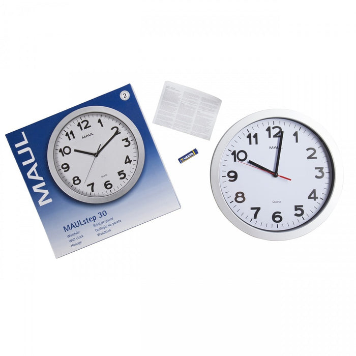 EAN 4002390065689 - MAUL 9053195 reloj de mesa o pared Reloj de cuarzo Círculo Plata, Blanco imagen 5