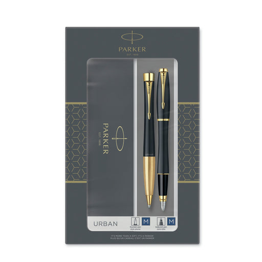 EAN 3026980933814 - Parker 2093381 juego de bolígrafos Negro, Oro 2 pieza(s) imagen 1