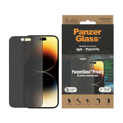 EAN 5711724127847 - PanzerGlass ® Privacy Screen Protector iPhone 14 Pro | Ultra-Wide Fit w. EasyAligner Protector de pantall imagen 2